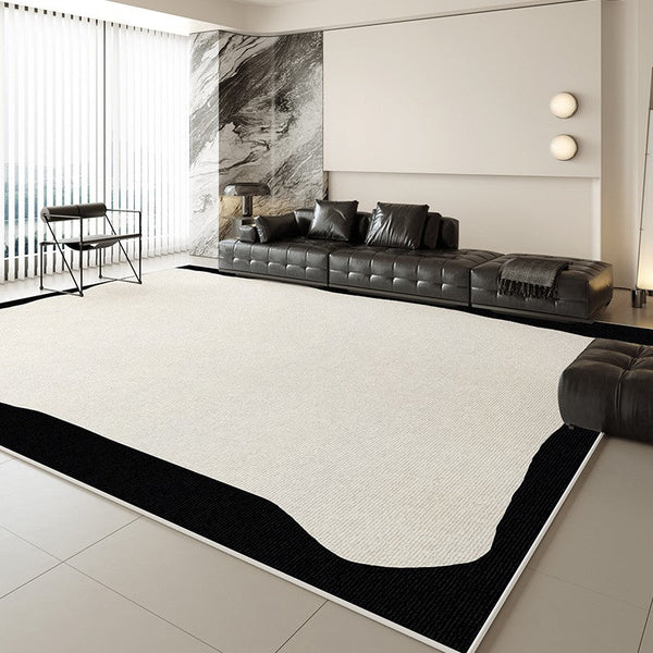 Modern Rugs for Dining Room, Large Modern Rugs for Living Room, Abstract Contemporary Modern Rugs, Geometric Modern Rugs for Bedroom-LargePaintingArt.com