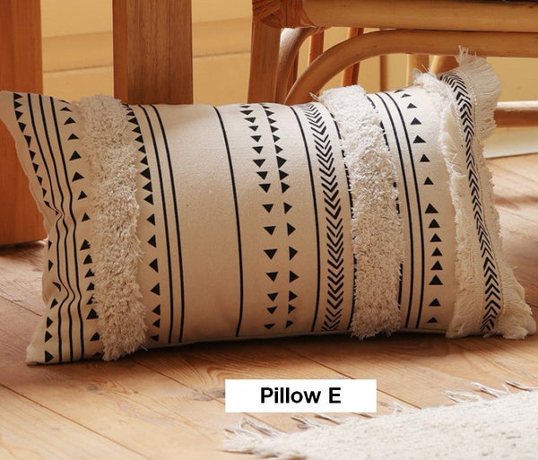 Decorative Pillow Covers, Modern Decorative Pillows for Interior Design, Square Modern Throw Pillows for Couch, Contemporary Modern Sofa Pillows-LargePaintingArt.com