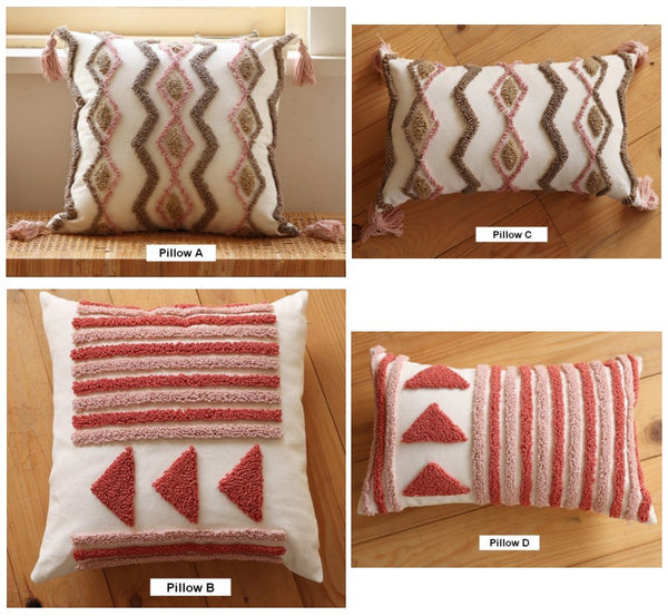 Simple Decorative Pillow Covers, Modern Decorative Pillows for Interior Design, Square Modern Throw Pillows for Couch, Contemporary Modern Sofa Pillows-LargePaintingArt.com
