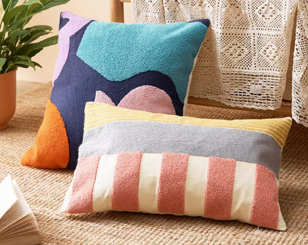 Abstract Decorative Throw Pillows for Living Room, Large Modern Sofa Cushion, Decorative Pillow Covers, Modern Pillows for Couch-LargePaintingArt.com