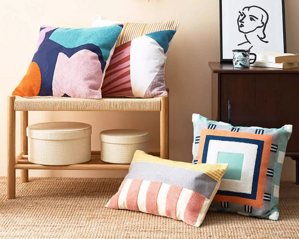 Abstract Decorative Throw Pillows for Living Room, Large Modern Sofa Cushion, Decorative Pillow Covers, Modern Pillows for Couch-LargePaintingArt.com