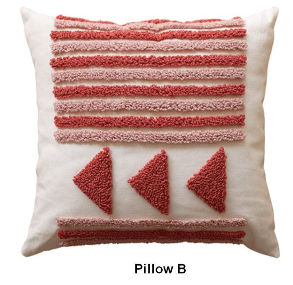 Simple Decorative Pillow Covers, Modern Decorative Pillows for Interior Design, Square Modern Throw Pillows for Couch, Contemporary Modern Sofa Pillows-LargePaintingArt.com