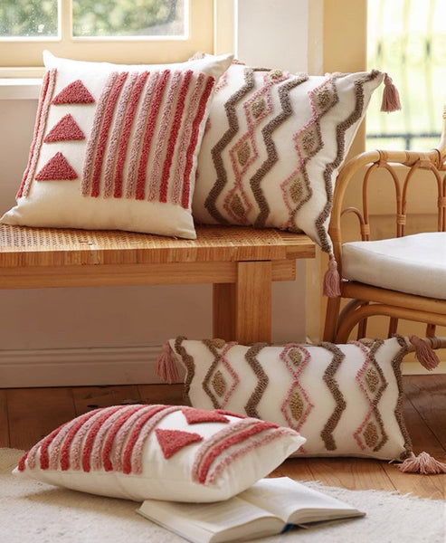 Simple Decorative Pillow Covers, Modern Decorative Pillows for Interior Design, Square Modern Throw Pillows for Couch, Contemporary Modern Sofa Pillows-LargePaintingArt.com
