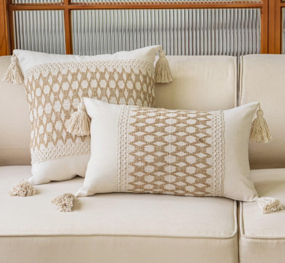 Interior Design Large Square Modern Throw Pillows, Abstract Art Cushions, Living Room Accents