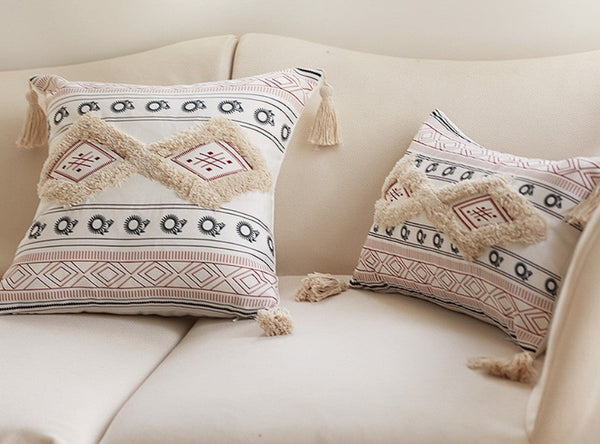Contemporary Throw Pillow for Interior Design,Geometric Square Modern Throw Pillows for Couch, Decorative Throw Pillows-LargePaintingArt.com
