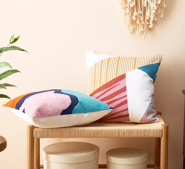 Abstract Decorative Throw Pillows for Living Room, Large Modern Sofa Cushion, Decorative Pillow Covers, Modern Pillows for Couch-LargePaintingArt.com