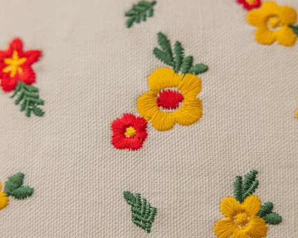 Embroider Flower Cotton Pillow Covers, Spring Flower Decorative Pillows for Dining Room, Decorative Pillows for Sofa, Farmhouse Decorative Pillows for Couch-LargePaintingArt.com