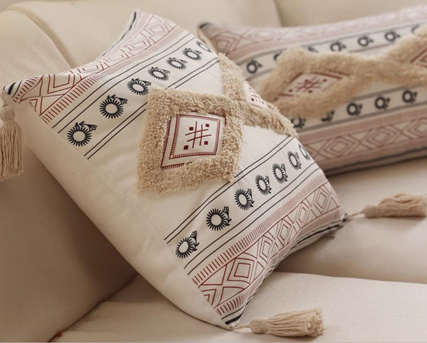 Contemporary Throw Pillow for Interior Design,Geometric Square Modern Throw Pillows for Couch, Decorative Throw Pillows-LargePaintingArt.com