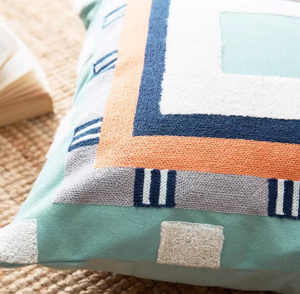 Large Modern Sofa Cushion, Decorative Pillow Covers, Modern Pillows for Couch, Abstract Decorative Throw Pillows for Living Room-LargePaintingArt.com