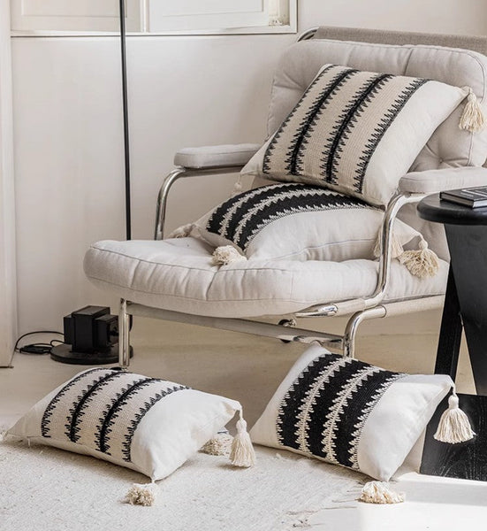 Decorative Pillow Covers, Large Modern Decorative Pillows for Bedroom, Large Square Modern Decorative Pillows for Couch, Contemporary Modern Sofa Pillows-LargePaintingArt.com