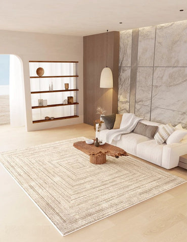 Bedroom Modern Rugs, Large Modern Rugs for Sale, Modern Area Rug in Living Room, Contemporary Floor Carpets under Sofa-LargePaintingArt.com