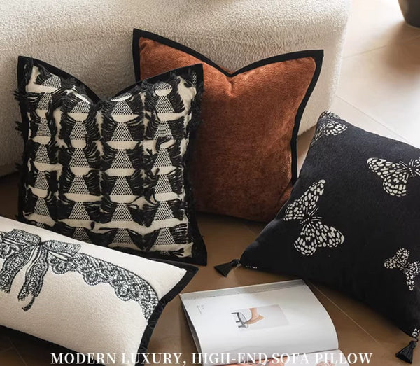 Large Decorative Throw Pillows, Decorative Pillow Arrangement Ideas for Couch, Modern Decorative Pillows for Living Room, Decorative Pillow Covers-LargePaintingArt.com