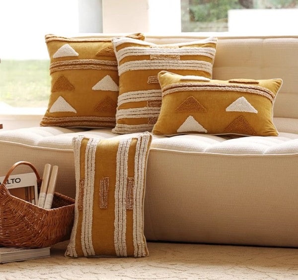 Modern Square Sofa Pillows Covers, Modern Sofa Cushion, Decorative Modern Pillows for Couch, Decorative Pillows for Living Room-LargePaintingArt.com