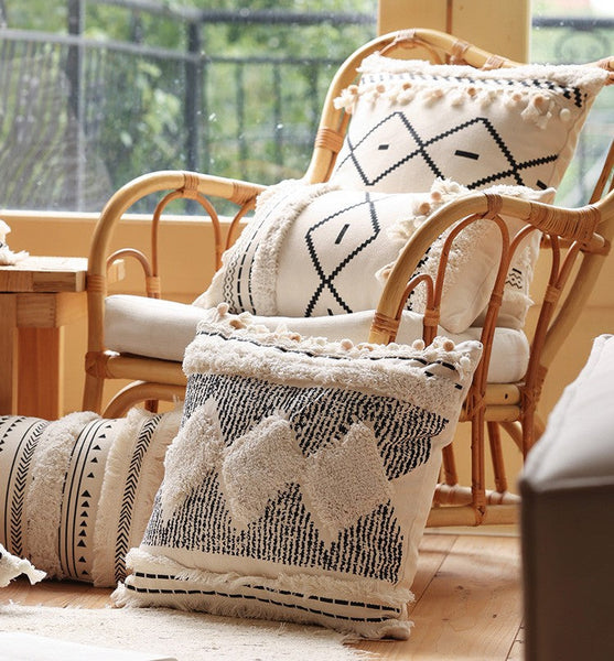 Decorative Pillow Covers, Modern Decorative Pillows for Interior Design, Square Modern Throw Pillows for Couch, Contemporary Modern Sofa Pillows-LargePaintingArt.com