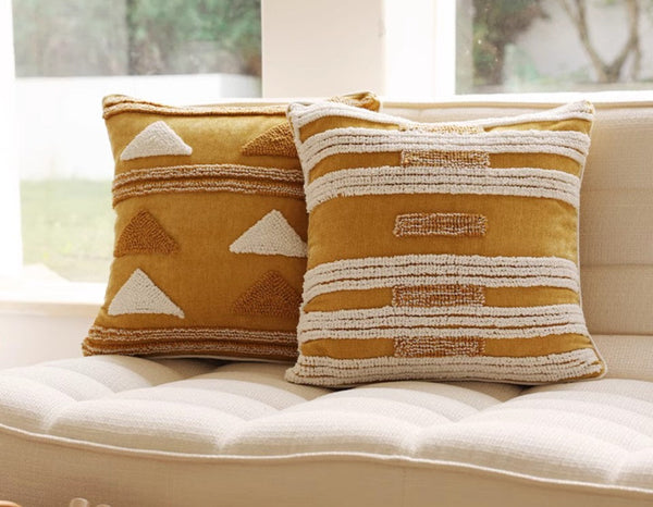 Modern Square Sofa Pillows Covers, Modern Sofa Cushion, Decorative Modern Pillows for Couch, Decorative Pillows for Living Room-LargePaintingArt.com