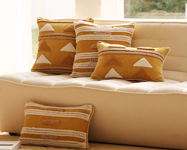 Modern Square Sofa Pillows Covers, Modern Sofa Cushion, Decorative Modern Pillows for Couch, Decorative Pillows for Living Room-LargePaintingArt.com
