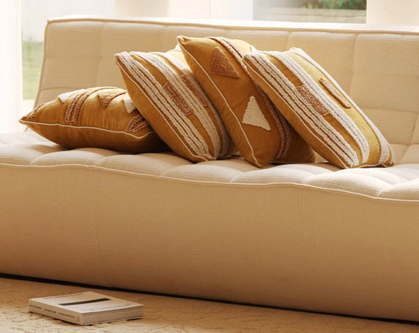 Modern Square Sofa Pillows Covers, Modern Sofa Cushion, Decorative Modern Pillows for Couch, Decorative Pillows for Living Room-LargePaintingArt.com