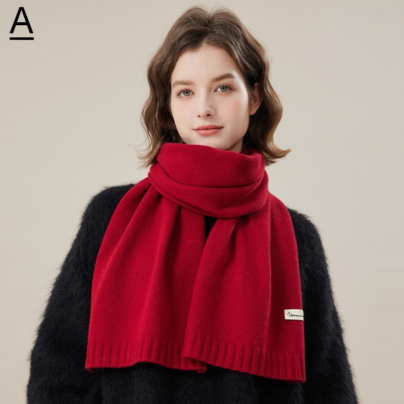 Wool Scarf for Women, Cozy Winter Scarf, Modern Fashion Designer Scarf, Casual Scarf for Women, Soft Cashmere Scarf for Women, Cold Weather Scarf