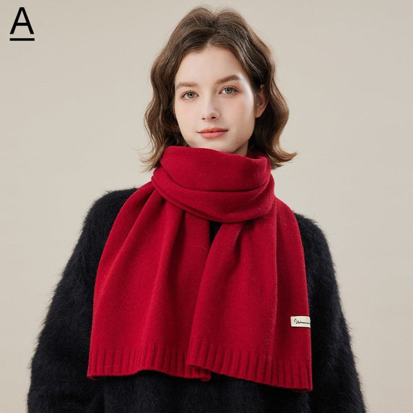 Wool Scarf for Women, Cozy Winter Scarf, Modern Fashion Designer Scarf, Casual Scarf for Women, Soft Cashmere Scarf for Women, Cold Weather Scarf