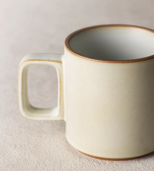 Modern Handmade Pottery Coffee Cup, Large Capacity Coffee Mugs, Unique Tea Cup, Creative White Black Ceramic Coffee Mugs-LargePaintingArt.com