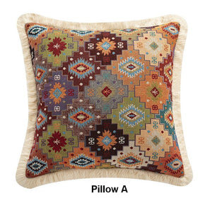 Extra Large Modern Geometric Pillows, Bohemian Decorative Sofa Pillows for Living Room, Flower Decorative Pillows for Bedroom, Decorative Pillow Covers-LargePaintingArt.com