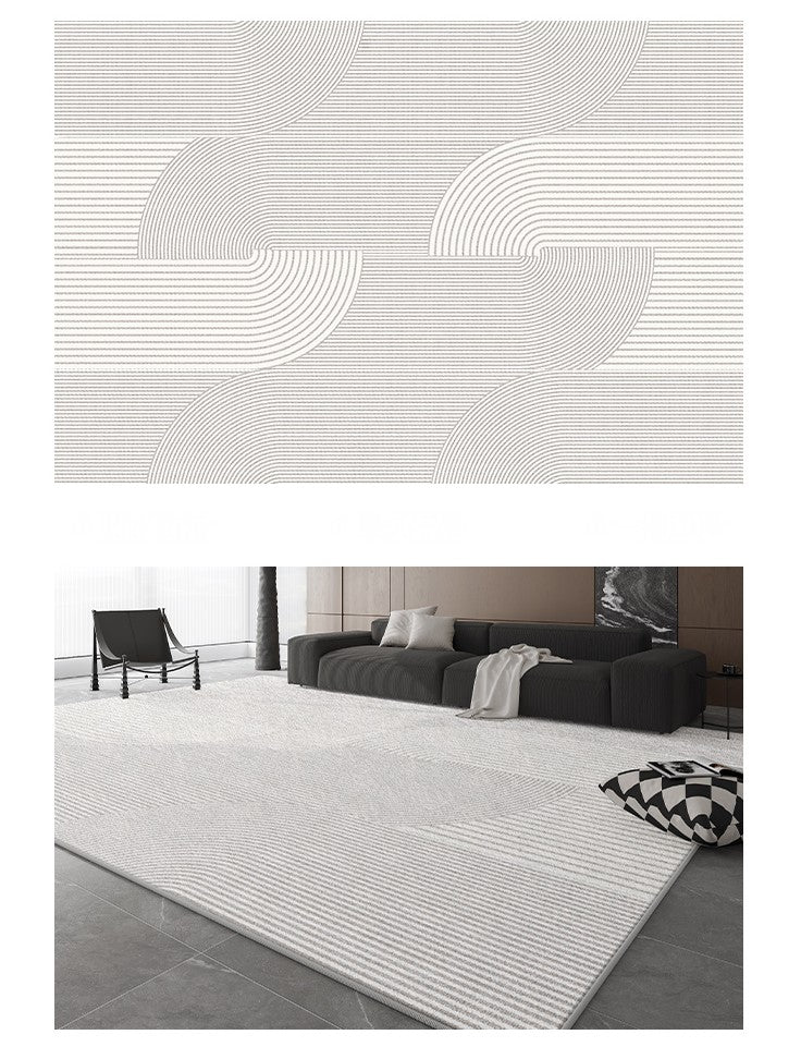 Dining Room Floor Rug, Large Floor Rugs for Living Room, Modern Floor Rugs for Bedroom, Extra Large Geometric Modern Rugs for Office-LargePaintingArt.com