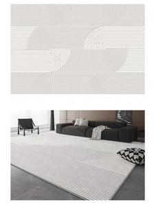 Dining Room Floor Rug, Large Floor Rugs for Living Room, Modern Floor Rugs for Bedroom, Extra Large Geometric Modern Rugs for Office-LargePaintingArt.com