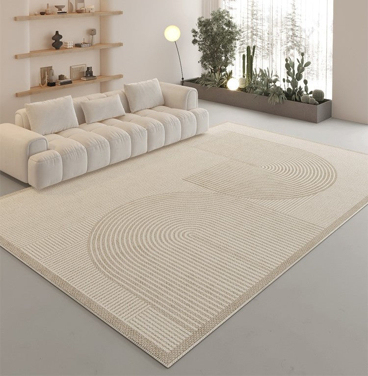Modern Rugs under Coffee Table, Contemporary Floor Carpets under Sofa, Bedroom Modern Rugs, Modern Area Rug in Living Room-LargePaintingArt.com