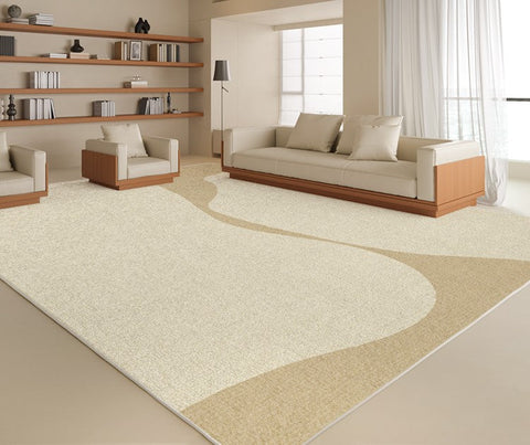 Soft Contemporary Rugs for Bedroom, Rectangular Modern Rugs under Sofa, Large Modern Rugs in Living Room, Dining Room Floor Carpets, Modern Rugs for Office