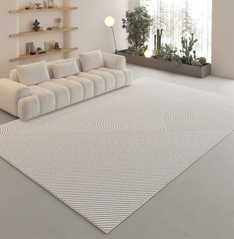 Contemporary Carpet for Study Room, Modern Rugs in Dining Room, Large Modern Area Rugs in Living Room, Abstract Geometric Modern Rugs-LargePaintingArt.com