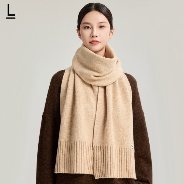 Casual Scarf for Women, Cold Weather Scarf, Fashion Designer Scarf, Red Winter Scarf, Modern Wool Scarf for Women, Soft Cashmere Scarf for Women-LargePaintingArt.com