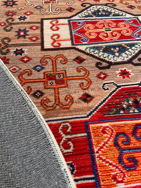 Morocco Area Rugs for Living Room, Persain Rugs for Bedroom, Traditional Colorful Persian Rugs, Vintage Area Rugs for Dining Room-LargePaintingArt.com