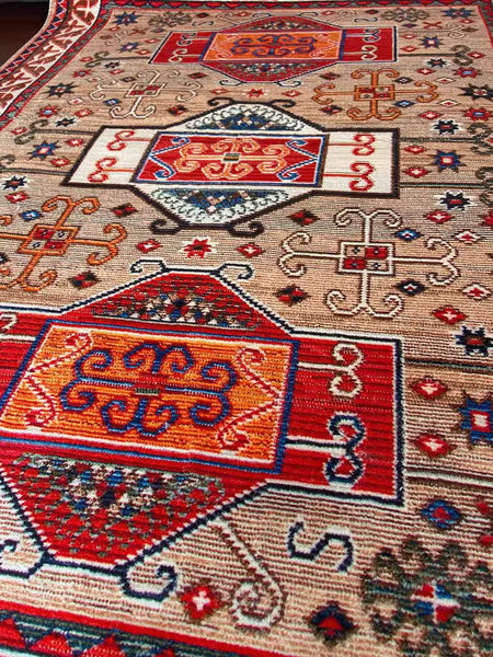 Morocco Area Rugs for Living Room, Persain Rugs for Bedroom, Traditional Colorful Persian Rugs, Vintage Area Rugs for Dining Room-LargePaintingArt.com