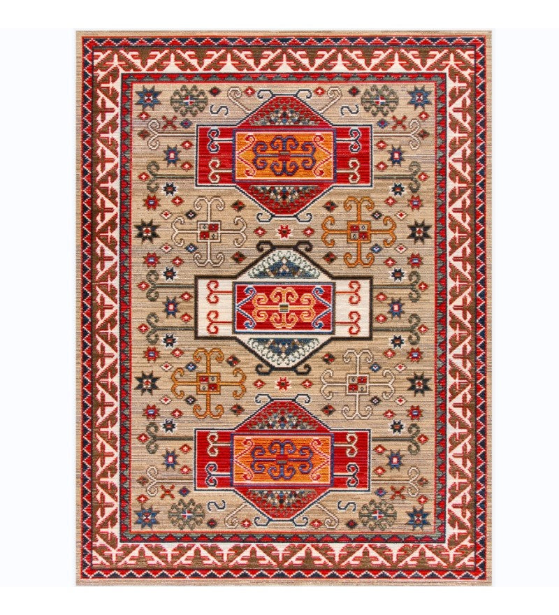 Morocco Area Rugs for Living Room, Persain Rugs for Bedroom, Traditional Colorful Persian Rugs, Vintage Area Rugs for Dining Room-LargePaintingArt.com