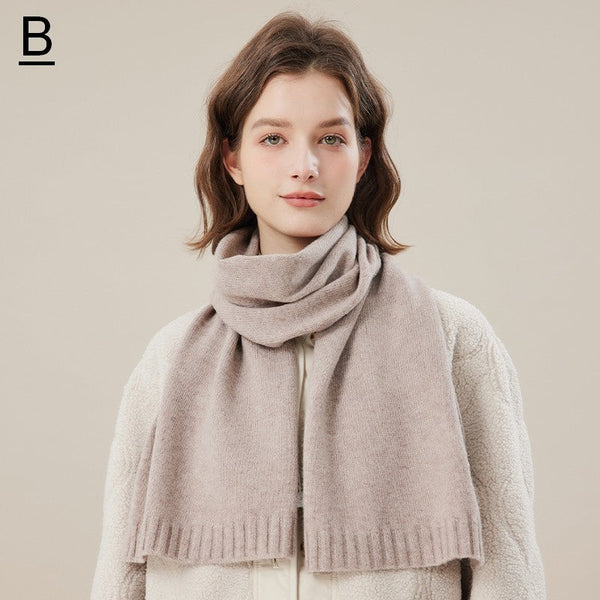 Wool Scarf for Women, Cozy Winter Scarf, Modern Fashion Designer Scarf, Casual Scarf for Women, Soft Cashmere Scarf for Women, Cold Weather Scarf