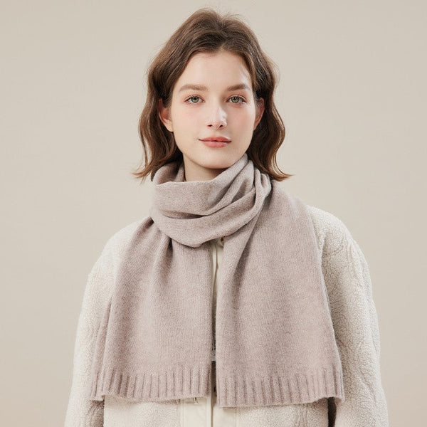 Wool Scarf for Women, Cozy Winter Scarf, Modern Fashion Designer Scarf, Casual Scarf for Women, Soft Cashmere Scarf for Women, Cold Weather Scarf