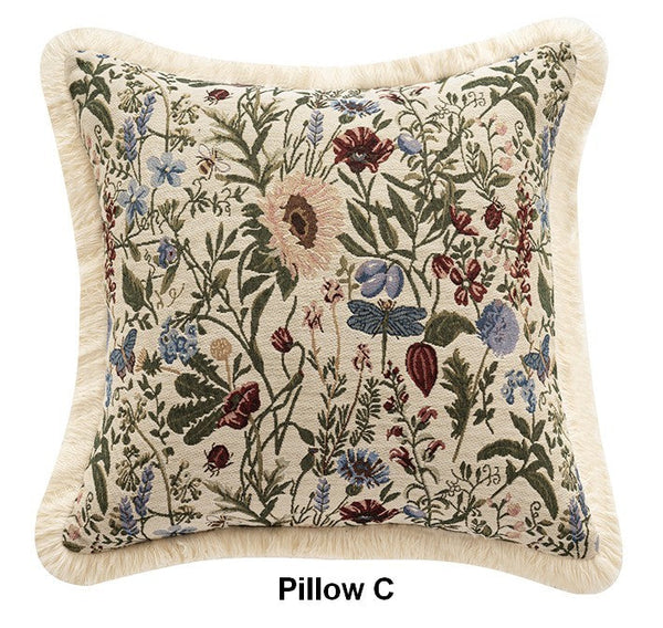 Flower Decorative Pillows for Bedroom, Decorative Pillow Covers, Extra Large Modern Geometric Pillows, Bohemian Decorative Sofa Pillows for Living Room-LargePaintingArt.com