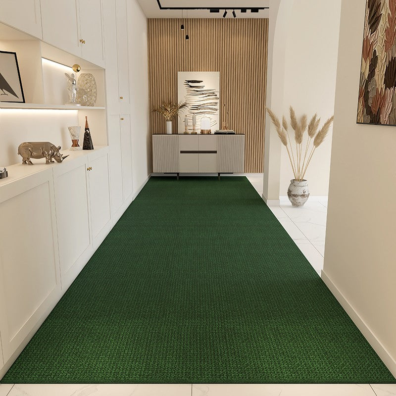 Green Contepmorary Runner Rugs, Extra Long Narrow Runner Rugs, Washable Long Hallway Runners, Geometric Modern Long Hallway Runners, Modern Entryway Runner Rug Ideas-LargePaintingArt.com