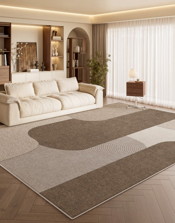 Modern Living Room Rug Placement Ideas, Extra Large Contemporary Area Rugs for Bedroom, Dining Room Floor Carpets, Living Room Modern Rugs-LargePaintingArt.com