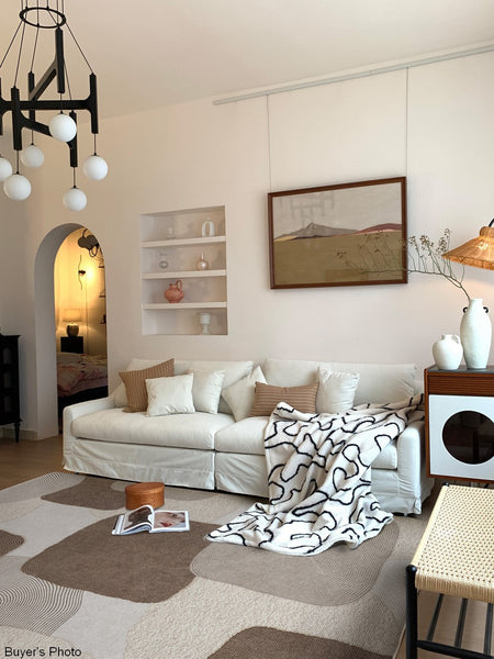 Unique Large Contemporary Floor Carpets for Living Room, Dining Room Modern Rugs, Extra Large Geometric Modern Rugs in Bedroom, Modern Rugs for Sale-LargePaintingArt.com