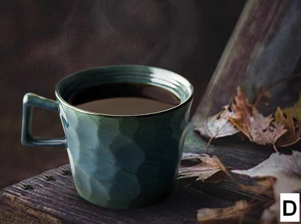 Creative Brown White Black Blue Ceramic Coffee Mugs, Modern Handmade Pottery Coffee Cup, Large Unique Tea Cup, Large Capacity Coffee Cups-LargePaintingArt.com