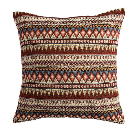 Geometric Pattern Throw Pillow for Couch, Decorative Throw Pillows, Bohemia Sofa Pillows for Living Room, Large Bohemian Decorative Sofa Pillows-LargePaintingArt.com