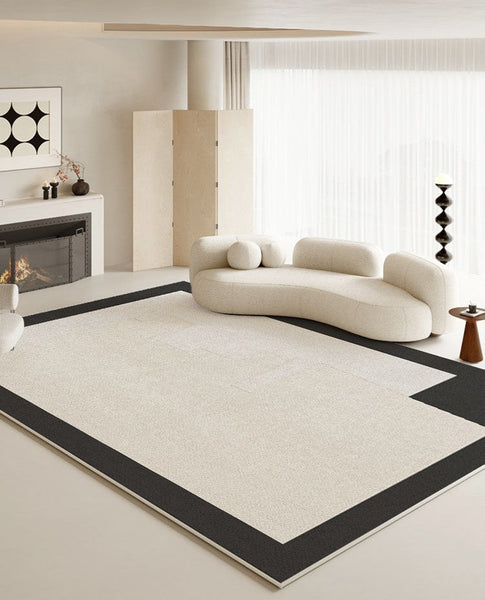 Unique Modern Rugs for Living Room, Dining Room Floor Carpets, Abstract Geometric Modern Rugs, Contemporary Modern Rugs for Bedroom-LargePaintingArt.com