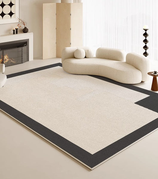 Unique Modern Rugs for Living Room, Dining Room Floor Carpets, Abstract Geometric Modern Rugs, Contemporary Modern Rugs for Bedroom-LargePaintingArt.com