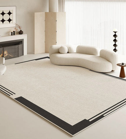 Bedroom Modern Floor Rugs, Large Area Rugs for Office, Modern Area Rug for Living Room, Contemporary Area Rugs under Sofa-LargePaintingArt.com