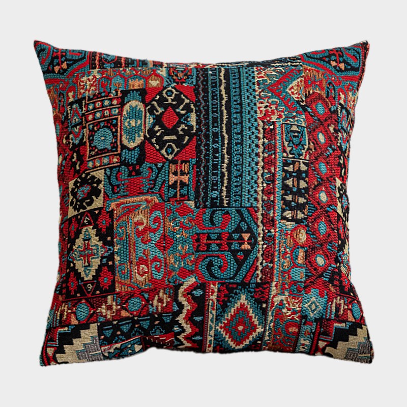 Traditional Rustic Sofa Pillows for Bedroom, Large Decorative Throw Pillows, Geometric Pattern Throw Pillow for Couch, Bohemian Decorative Sofa Pillows-LargePaintingArt.com