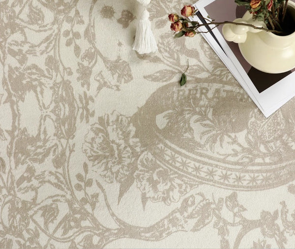 Thick Soft Rugs under Coffee Table, Contemporary Modern Rugs for Living Room, French Style Modern Rugs for Interior Design, Modern Rugs for Dining Room-LargePaintingArt.com
