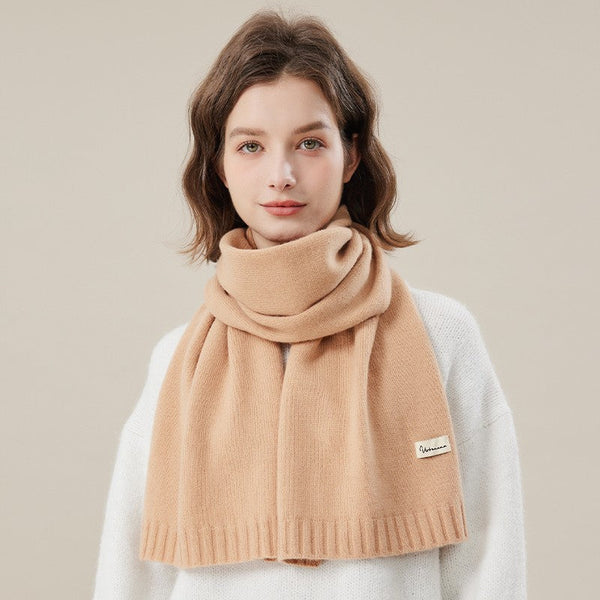 Cozy Winter Scarf, Modern Fashion Designer Scarf, Casual Scarf for Women, Soft Cashmere Scarf for Women, Cold Weather Scarf, Wool Scarf for Women-LargePaintingArt.com