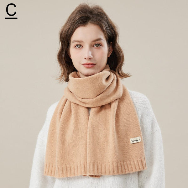 Cozy Winter Scarf, Modern Fashion Designer Scarf, Casual Scarf for Women, Soft Cashmere Scarf for Women, Cold Weather Scarf, Wool Scarf for Women-LargePaintingArt.com