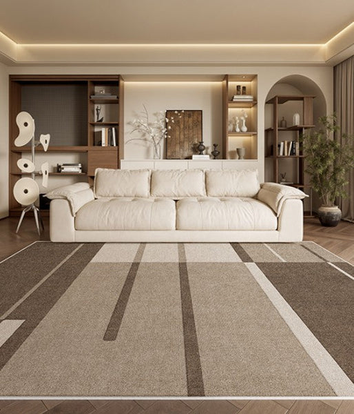 Dining Room Modern Rugs, Extra Large Geometric Modern Rugs in Bedroom, Unique Large Contemporary Floor Carpets for Living Room-LargePaintingArt.com